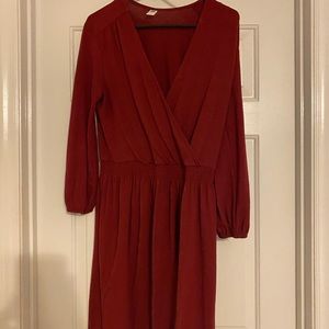 Reddish maroon dress, old navy, size medium
